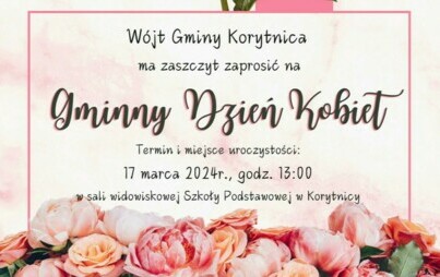 Zdjęcie do Zaproszenie na Gminny Dzień Kobiet 17 marca o godz. 13.00