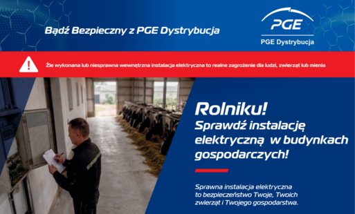 Zdjęcie do Rolniku! Sprawdź instalację elektryczną w budynkach gospodarczych!